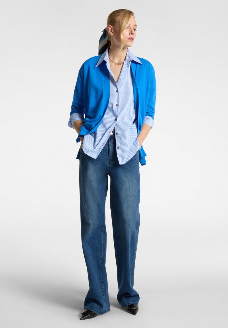 Elena Mirò RIGATA Camicia azzurro/celeste