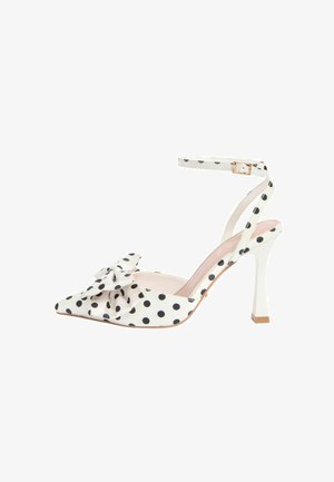 Lipsy, REGULAR FIT - BOW DETAIL TWO PART HIGH STILETTO HEEL OCCASION COURT SHOES - Obuv na vysokom opätku - white