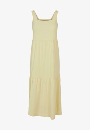 Urban Classics, URBAN CLASSICS DAMEN LADIES 7/8 LENGTH VALANCE SUMMER DRESS - Trikotaažkleit - softyellow