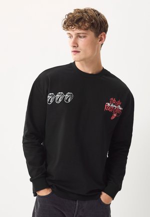 Next LONG SLEEVE LICENCE - Bluză cu mânecă lungă - black rolling stones
