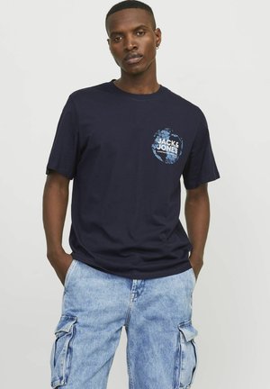 JACK & JONES PLUS SIZE Oversized T-shirt JJESTAR Plus Size Met Logo Zwart 17153956