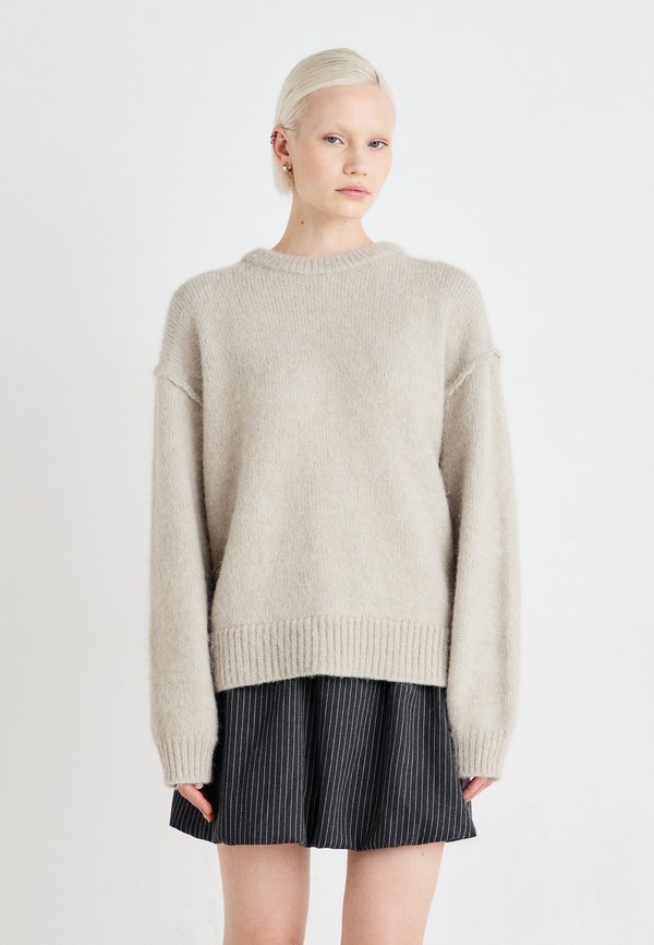 FUNDA HAIRY RELAXED - Jumper - beige medium dusty