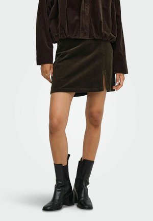 ONLY SKIRT ONLFLORA SHORT SKIRT - Minijupe - chocolate brown