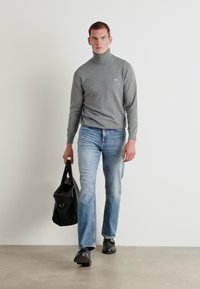 GANT CLASSIC ROLLERNECK - Vesta - dark grey melange