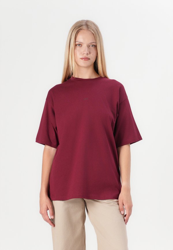 JXANDREA LOOSE LOGO TEE - Basic T-shirt - cabernet