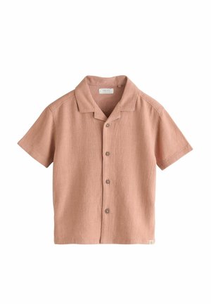 REGULAR FIT - SHORT SLEEVES REVERE COLLAR - Hemd - rust brown