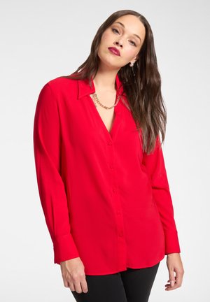 CON COLLANA - Overhemdblouse - rosso