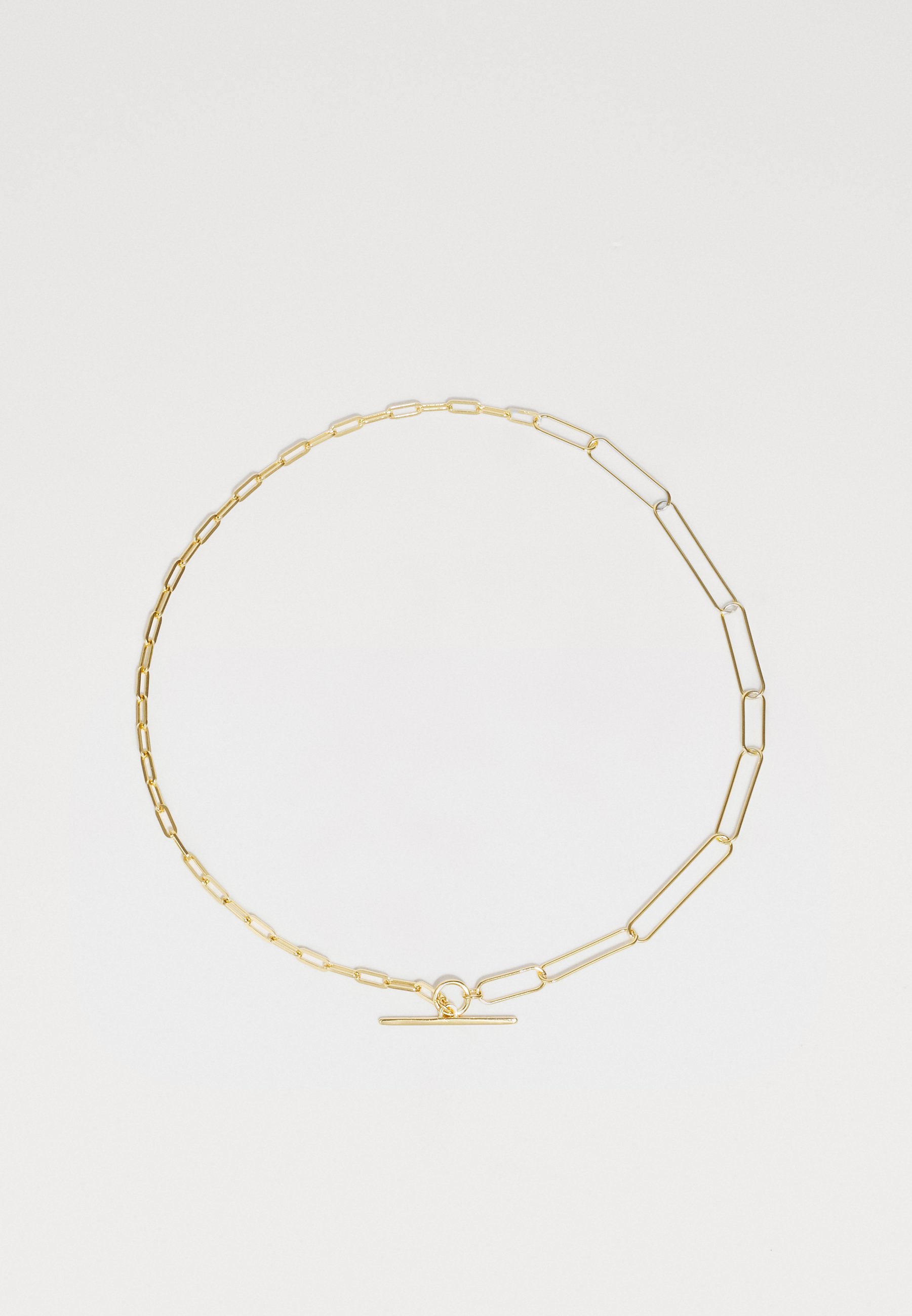 Otiumberg TWO CHAIN PAPERCLIP NECKLACE - Ketting - yellow