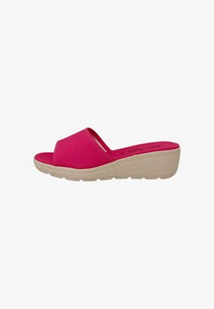 Patrizia Azzi, PANTOFOLE - Ciabattine con tacco - neon pink