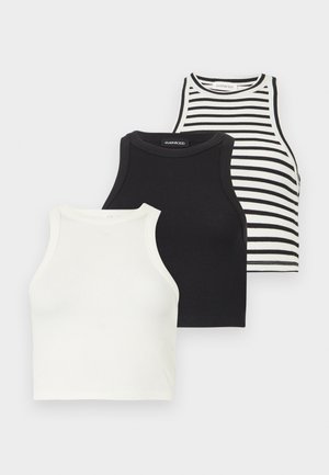 3 PACK - Μπλούζα - black/blanc