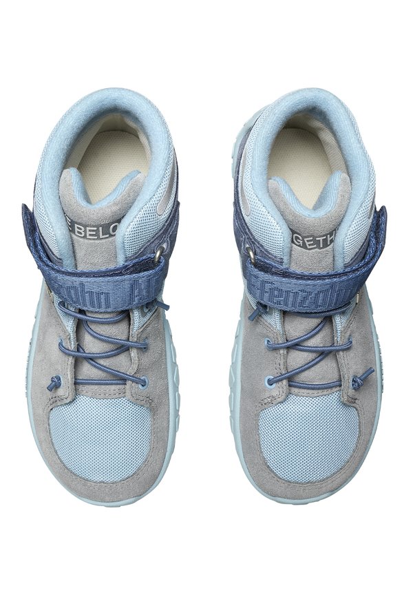 Schnürstiefelette – hellblau