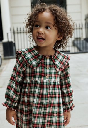 Next, REGULAR FIT - LONG SLEEVE - Blusenkleid - red green check