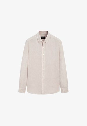 Massimo Dutti, Nappa leather biker jacket - Hemd - mauve