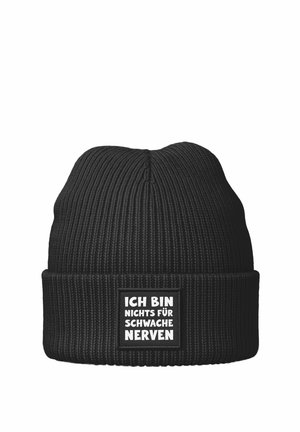 PATCH BIN NICHTS FÜR SCHWACHE NERVEN - Mütze - schwarz