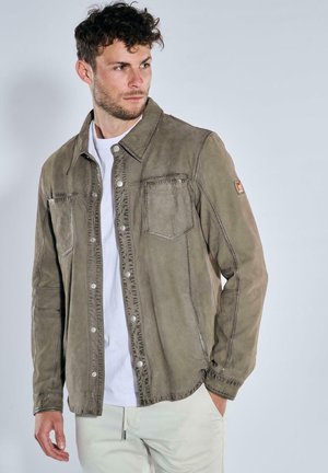 Emilio Adani Leather jacket - grau