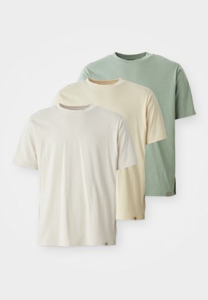 3 PACK - T-shirts basic - whitecap gray/wood ash/sea spray