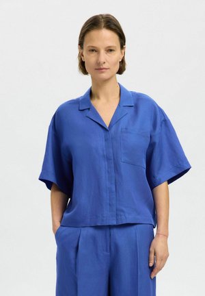 KURZARM - Button-down blouse - dazzling blue