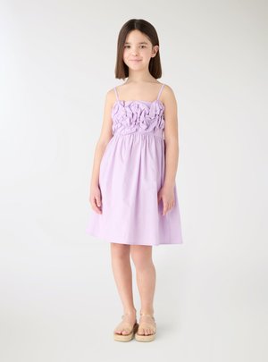 Terranova, TINTA UNITA - Vestito casual - rosa fluo