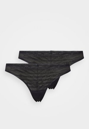 Emporio Armani BRAZILIAN 2 PACK - Braguitas - nero/black