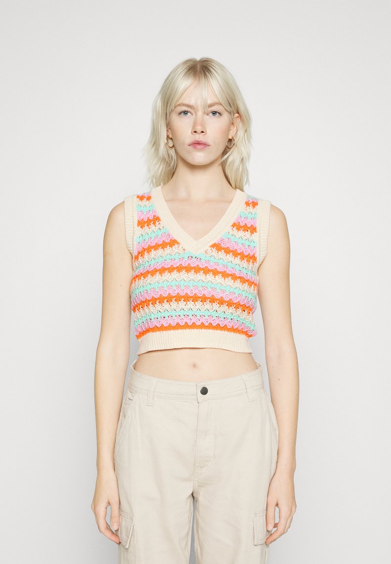 Cotton On VEST Top cream multi/multicoloured Zalando.ie