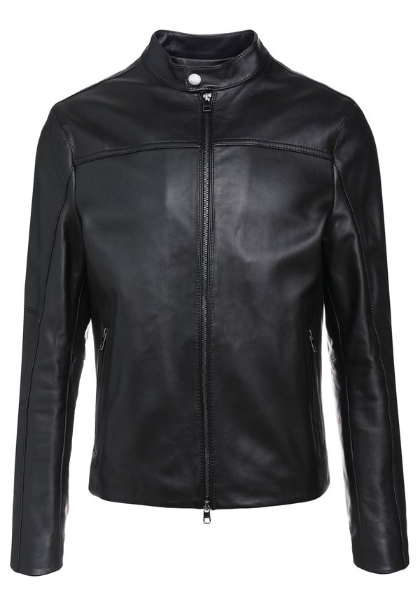 BASIC RACER JACKET - Leather jacket4