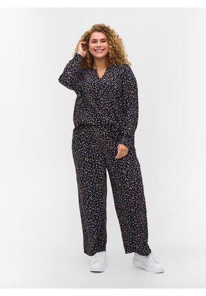 Blouse - black graphic