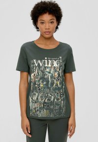 s.Oliver T-Shirt print - olivgrün