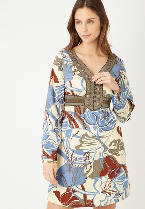 Vestido camisero - azul
