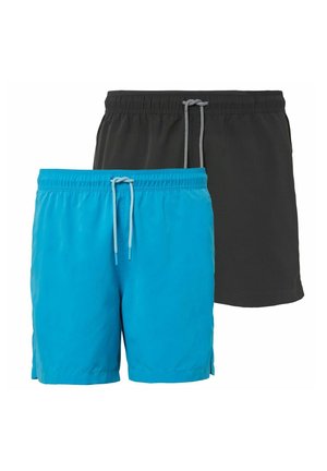 2ER PACK - Badeshorts - türkis   anthrazit