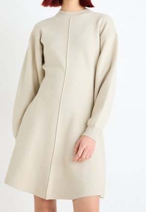 Gebreide jurk - beige
