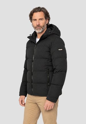 Schott, BLOUSON À CAPUCHE - Veste d'hiver - noir