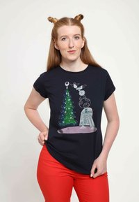 Henry Tiger STAR WARS: MULTIPLE FANCHISE DROID TREE - Triko s potiskem - navy blue