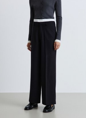 Calliope, PANTALONE LUNGO TINTA UNITA - Pantaloni - ultrablack