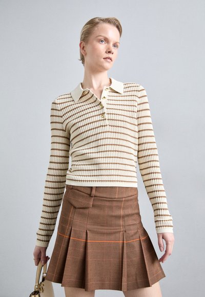 rag & bone VIOLA STRIPE  - Svetr - ivory