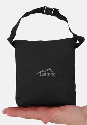 normani Outdoor Sports UNISEX WASSERDICHTER REGENPONCHO MIT KAPUZE UND REFLEKTOR - Regenjacke / wasserabweisende Jacke - schwarz