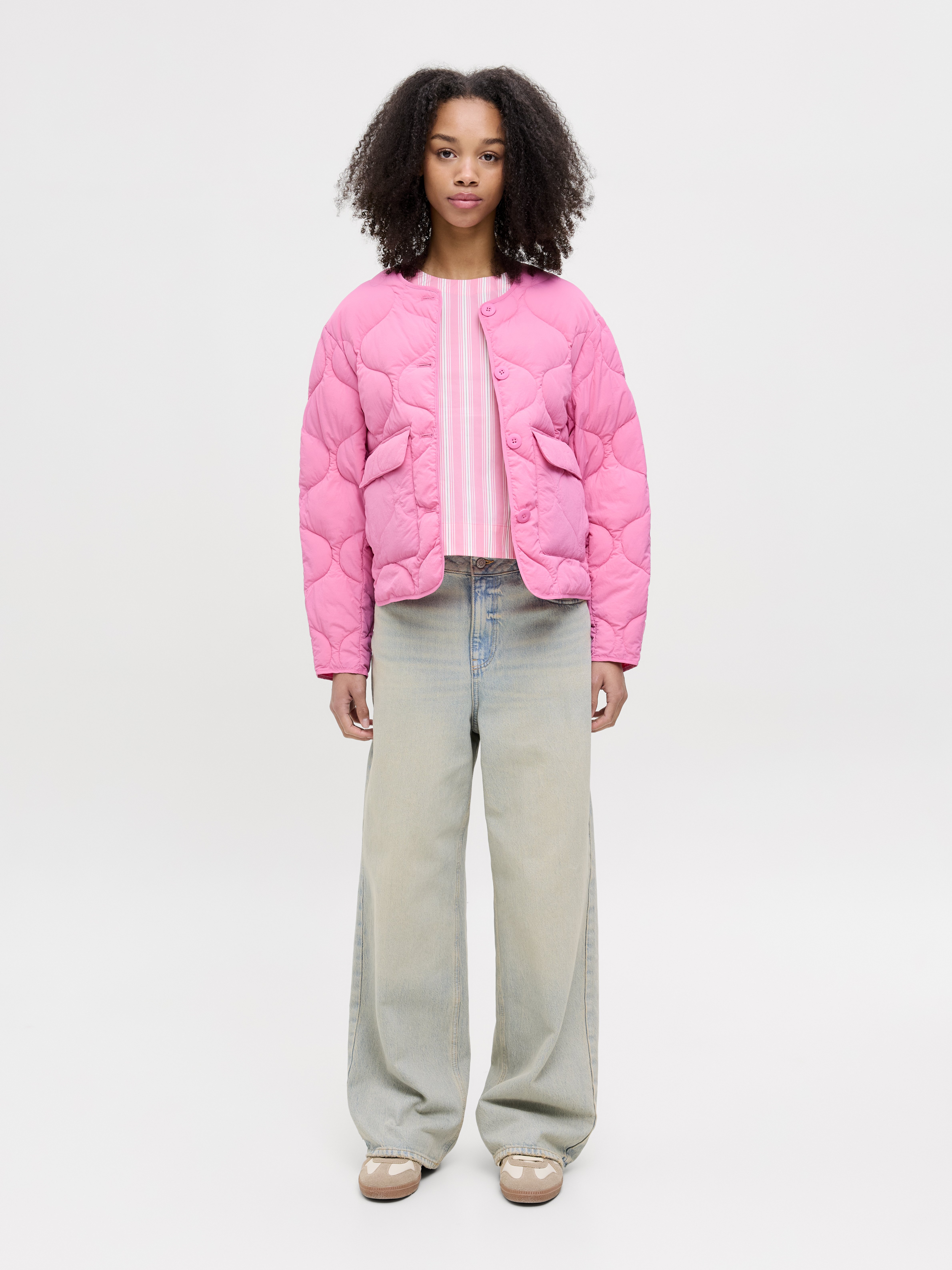 JJXX Quilted JXHOPE Quilted - Light jacket - morning glory/pink