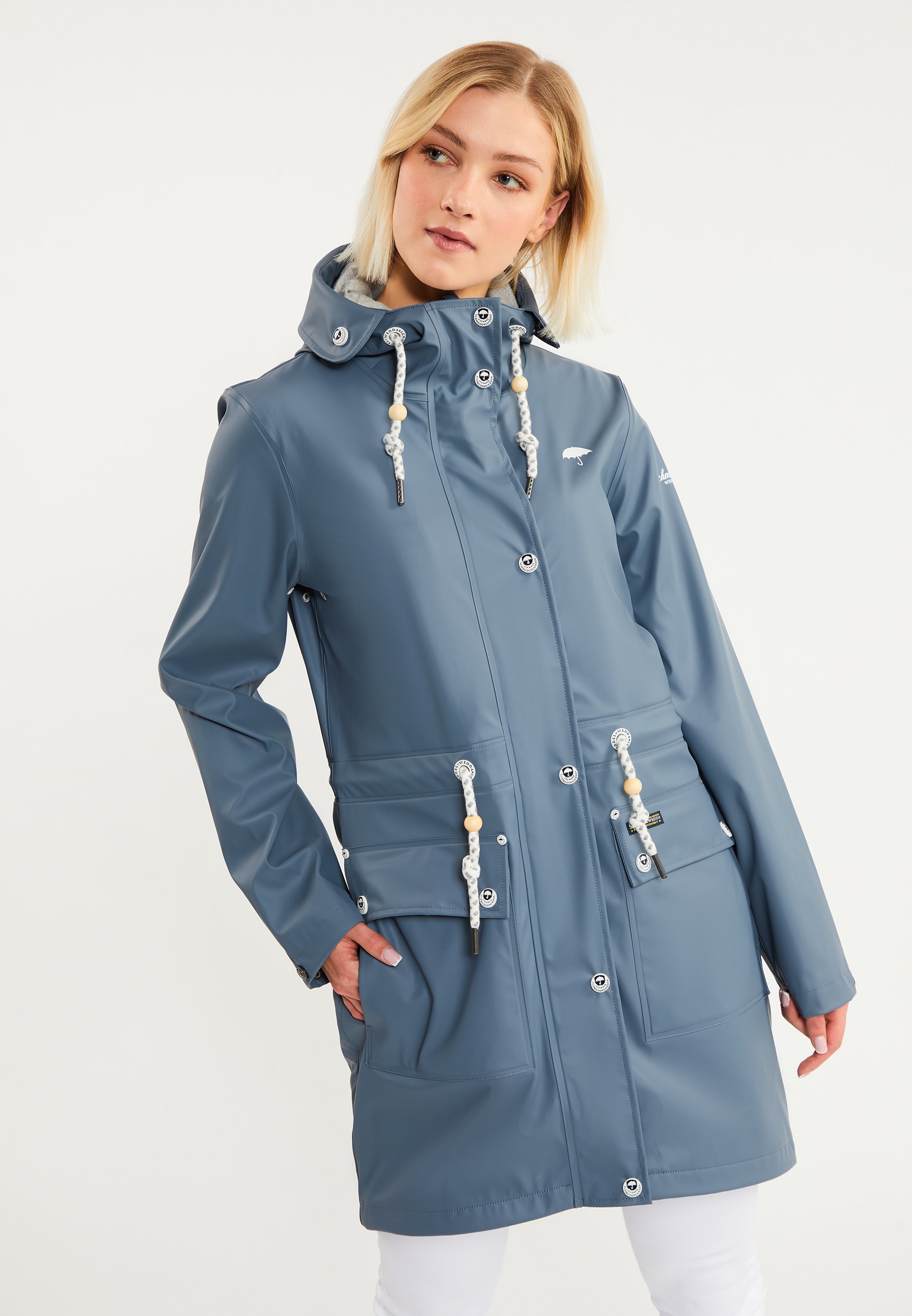 Bridgeport Dreimaster Jacke Blau Schmuddelwedda Dreimaster