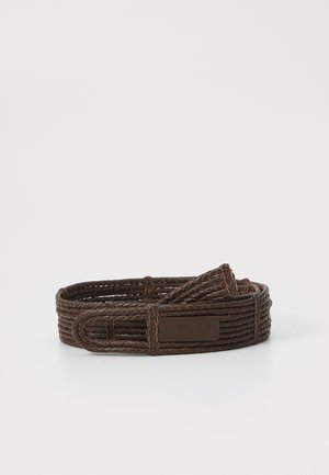 KNOTBELT - Pleteni remen - schokolade .
