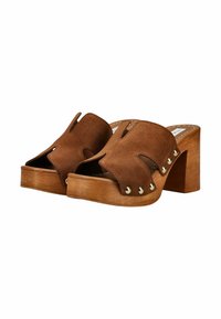 Steve Madden Μιουλ με τακούνι - chestnut suede