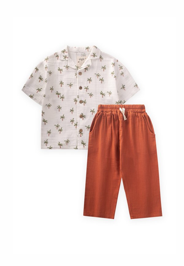 PALM TREE PRINTED SET - Stoffhose