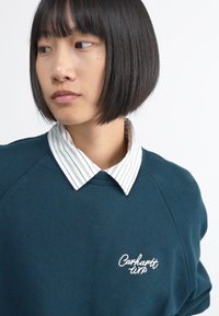Carhartt WIP SIGNATURE - Sudadera - duck blue/white