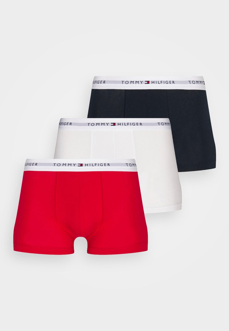 Tommy Hilfiger SIGNATURE TRUNK 3 PACK - Calzoncillos - desert sky/white/primary red