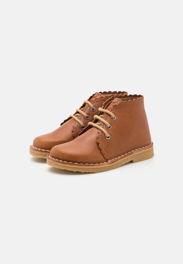 SCALLOP UNISEX - Lace-ups - cognac4