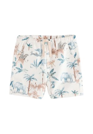 PULL-ON REGULAR FIT - Shorts - ecru safari print
