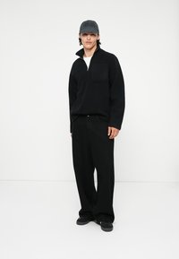 Jack & Jones JORIBIZA HALF ZIP - Fleece trui - black