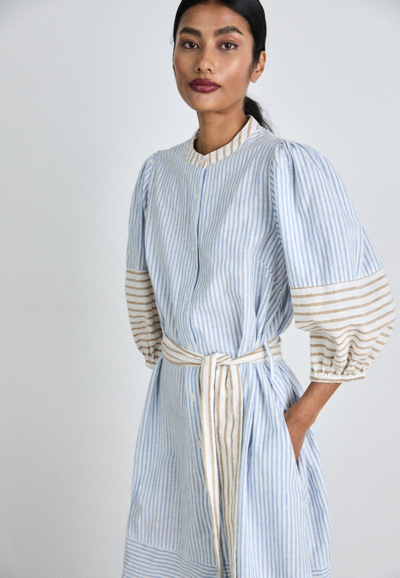 knee length dresses for ladies Thea Midi Dress in Linen  Draper James