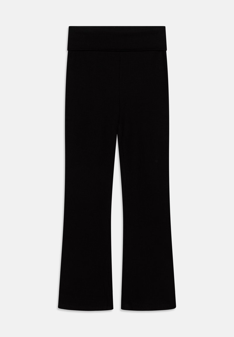 Lindex TROUSERS FLARES YOGA - Hlače - black