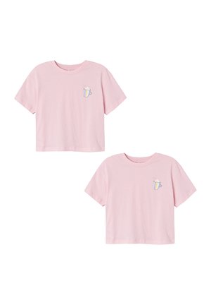Name it 2 PACK - T-Shirt print - pink