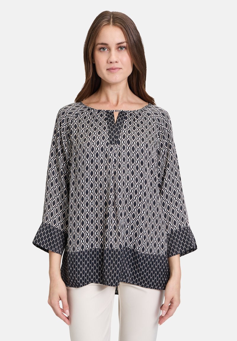 Betty Barclay Abito Da Donna Con Colletto E Mezza Manica - Vestibilità Attillata E Tasche - Modello Grafico Taglia 36