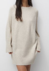 PULL&BEAR Abito in maglia - sand